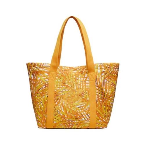 Grote palmbladeren unisex strandtas van neopreen Vilebrequin , Orange ...