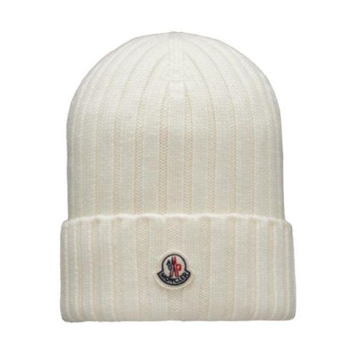 Stijlvolle Wintermuts voor Mannen Moncler , White , Dames