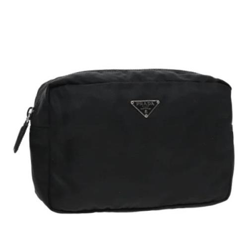 Pre-owned Nylon pouches Prada Vintage , Black , Dames