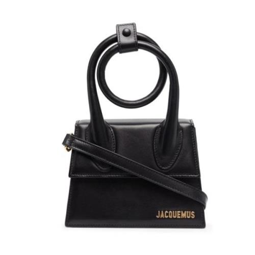 Zwarte Knoop Mini Tas Jacquemus , Black , Dames