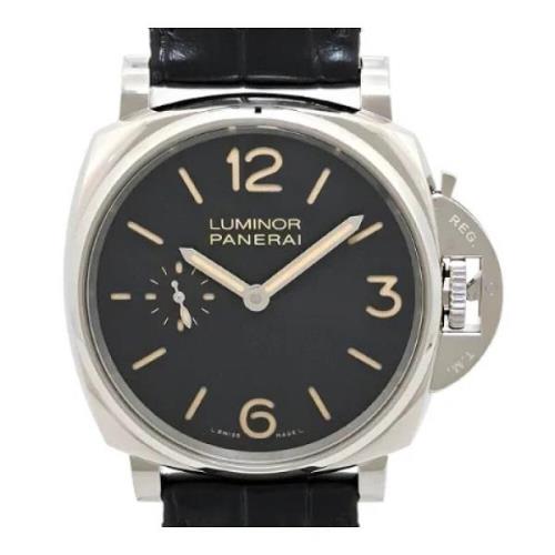 Pre-owned Metal watches Panerai Pre-owned , Black , Heren