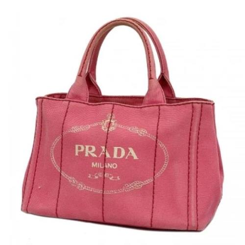 Pre-owned Canvas prada-bags Prada Vintage , Pink , Dames