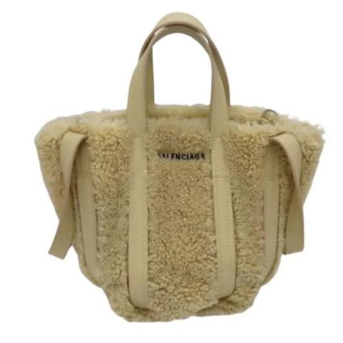 Pre-owned Leather balenciaga-bags Balenciaga Vintage , Beige , Dames