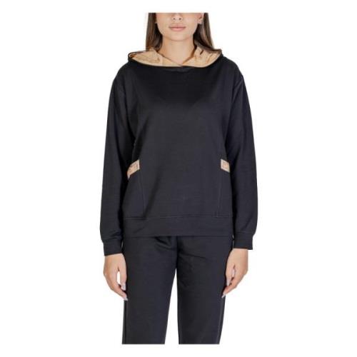 Zwarte Sweatshirt met Voorzakken Alviero Martini 1a Classe , Black , D...