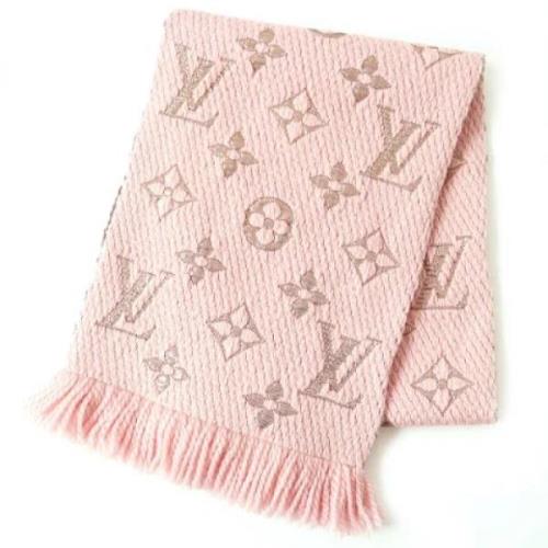 Pre-owned Wool scarves Louis Vuitton Vintage , Pink , Dames