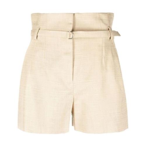 Casual Bruin Katoen Viscose Shorts IRO , Brown , Dames