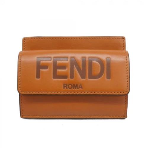 Pre-owned Leather wallets Fendi Vintage , Brown , Dames