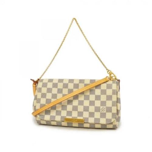 Pre-owned Fabric louis-vuitton-bags Louis Vuitton Vintage , White , Da...