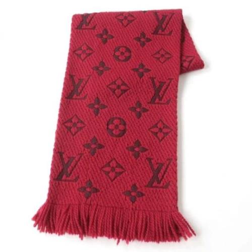 Pre-owned Wool scarves Louis Vuitton Vintage , Red , Dames