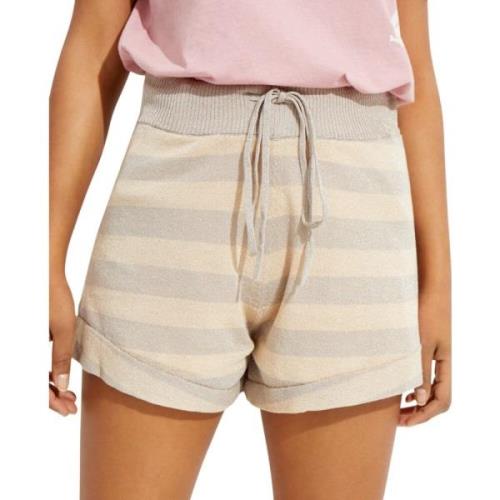 Gestreepte Gebreide Shorts New Mexico One Teaspoon , Beige , Dames