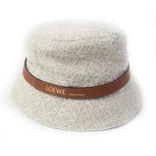 Pre-owned Cotton hats Loewe Pre-owned , Beige , Dames