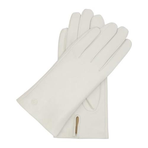 Witte leren handschoenen Kazar , White , Dames