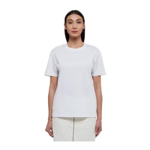 Witte katoenen T-shirt met korte mouwen Jil Sander , White , Dames