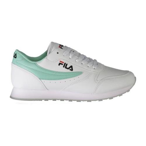 Sportieve Veterschoenen Wit Contrast Logo Fila , White , Dames