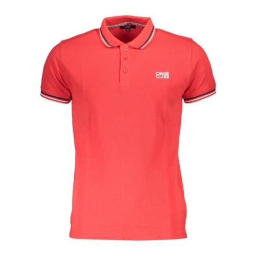 Rode Polo Shirt Korte Mouwen Heren Cavalli Class , Red , Heren