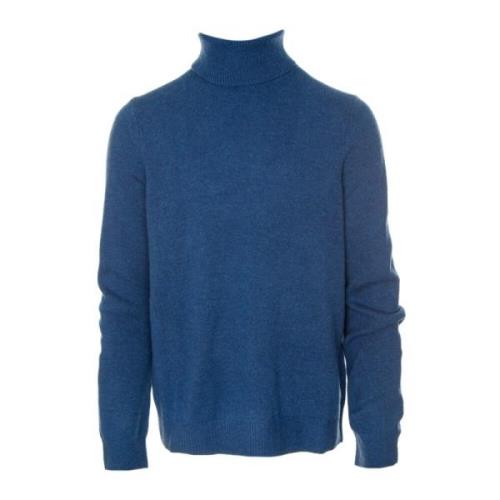 Merino Coltrui Gebreide Trui Samsøe Samsøe , Blue , Heren