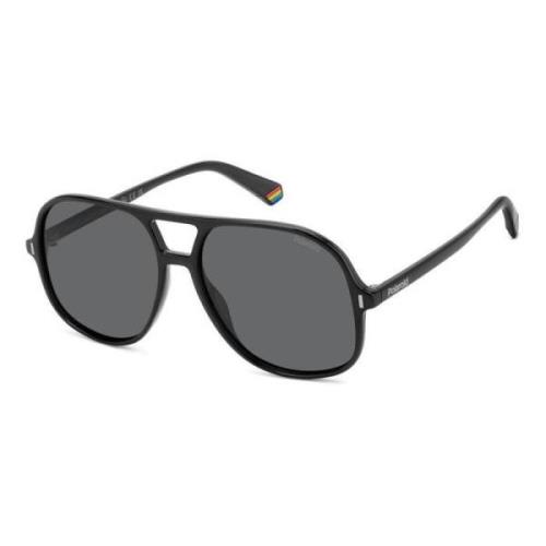 Trendy zonnebril met hoge UV-bescherming Polaroid , Black , Unisex