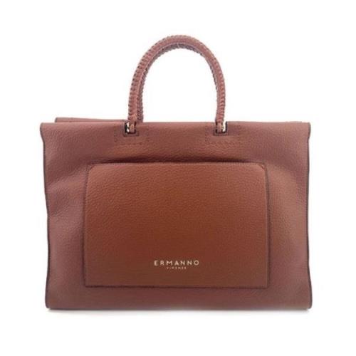 Grote Tote Tas Petra Aw24 Ermanno Scervino , Brown , Dames