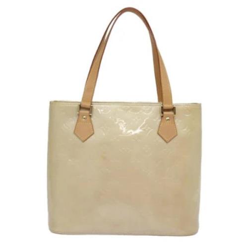 Pre-owned Leather totes Louis Vuitton Vintage , Beige , Dames