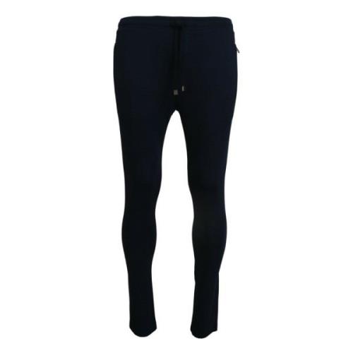 Blauwe Casual Sweatpants Dolce & Gabbana , Blue , Heren