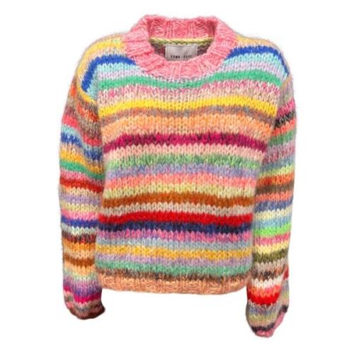 Stijlvolle Multi Stripe Top Dawn x Dare , Multicolor , Dames