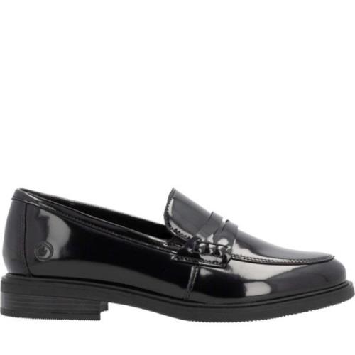 Elegante Zwarte Gesloten Loafers Damesschoenen Remonte , Black , Dames