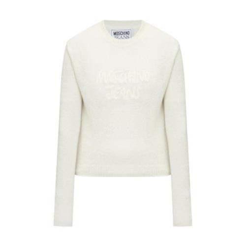 Witte Trui voor Vrouwen Moschino , White , Dames