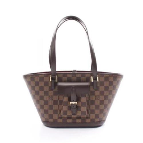 Pre-owned Canvas louis-vuitton-bags Louis Vuitton Vintage , Brown , Da...