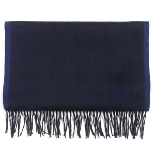 Pre-owned Fabric scarves Dior Vintage , Blue , Dames