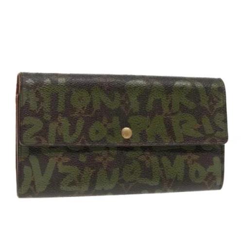 Pre-owned Canvas wallets Louis Vuitton Vintage , Brown , Dames