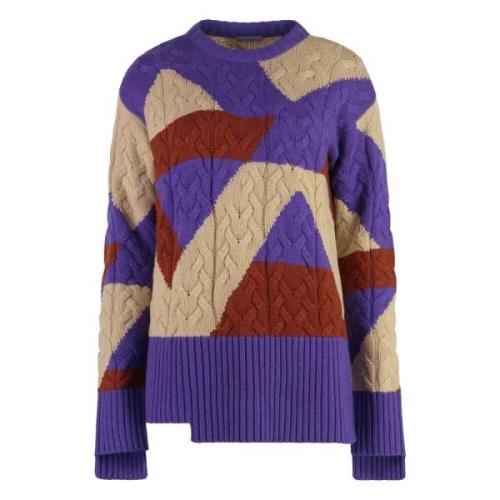 Cashmere Kabeltrui Malo , Multicolor , Dames