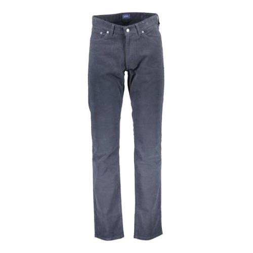 Blauwe katoenen jeansbroek Gant , Blue , Heren