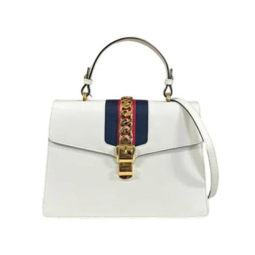 Pre-owned Leather gucci-bags Gucci Vintage , White , Dames