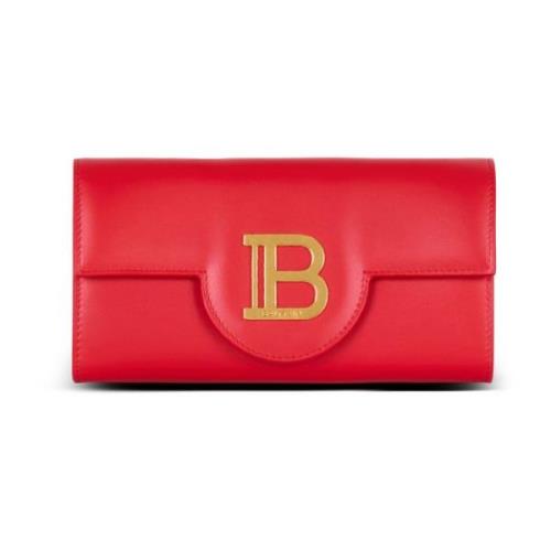 B-Buzz leren portemonnee Balmain , Red , Dames