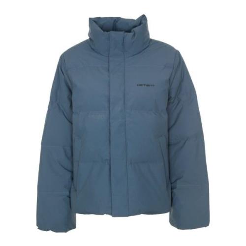 Lichte donsjas met opstaande kraag Carhartt Wip , Blue , Heren