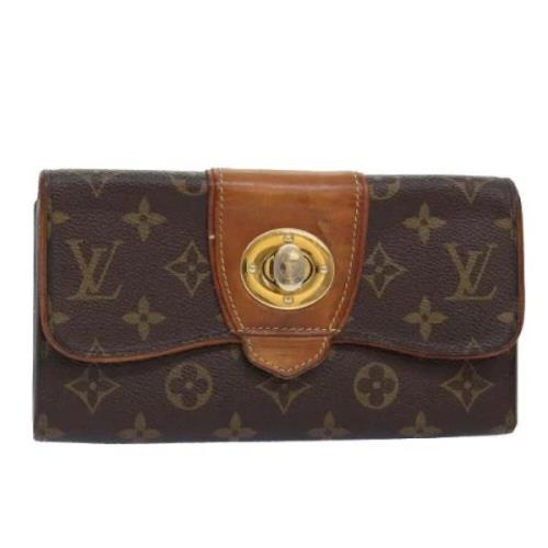 Pre-owned Canvas wallets Louis Vuitton Vintage , Brown , Dames