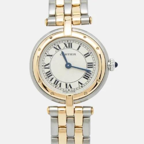 Pre-owned Stainless Steel watches Cartier Vintage , Gray , Dames