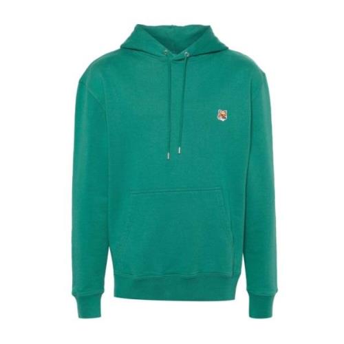 Fox Head Patch Hoodie Maison Kitsuné , Green , Heren