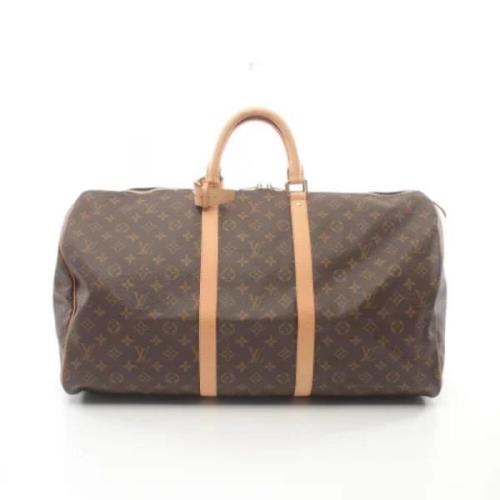 Pre-owned Canvas handbags Louis Vuitton Vintage , Brown , Dames