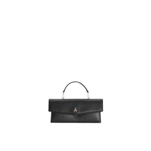 Fly Bamby Leren Tas Patrizia Pepe , Black , Dames