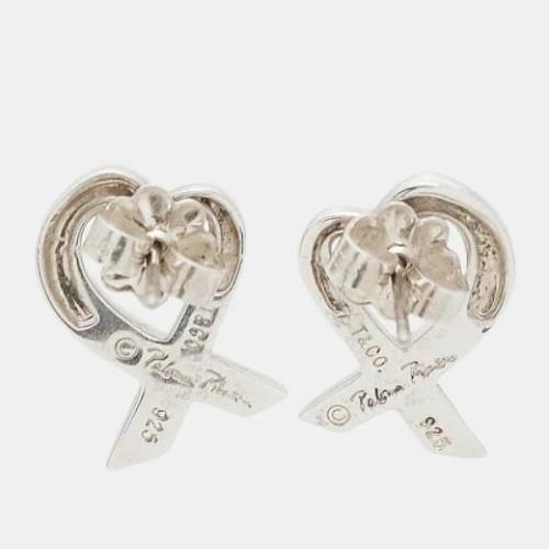 Pre-owned Metal earrings Tiffany & Co. Pre-owned , Gray , Dames