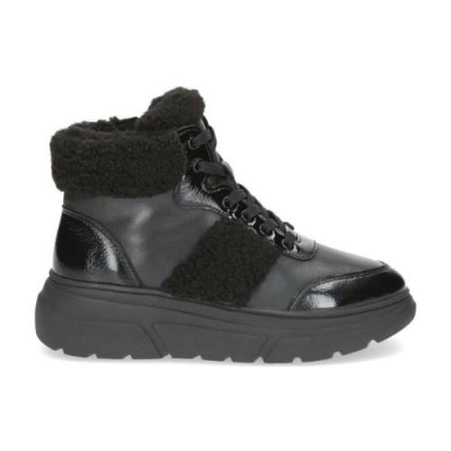 Zwarte Gesloten Booties Enkellaarzen Vrouwen Caprice , Black , Dames