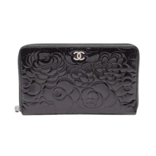 Pre-owned Leather wallets Chanel Vintage , Brown , Dames