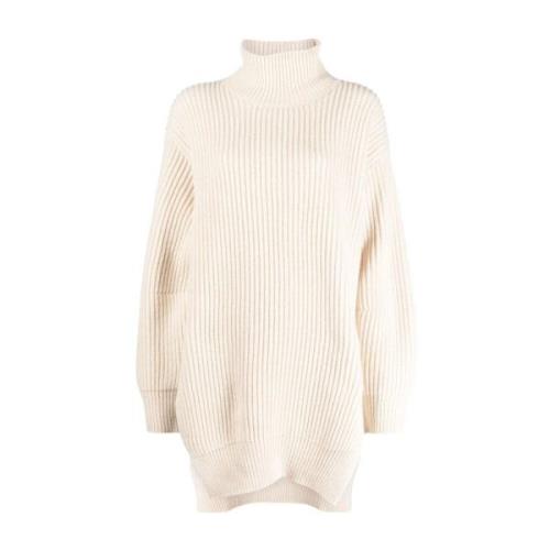 Elegant Beige Wol Trui Jil Sander , Beige , Dames