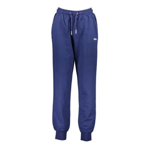 Sportieve Blauwe Katoenen Jeans & Broek Fila , Blue , Heren