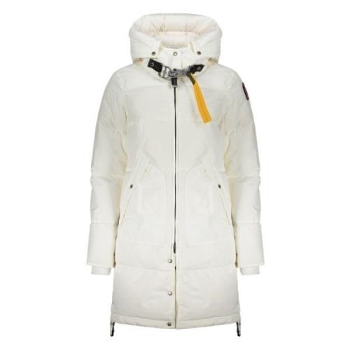 Donsjack met afneembare capuchon en zakken Parajumpers , White , Dames