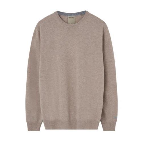 Lambswool Crewneck Sweaters Woolrich , Beige , Heren