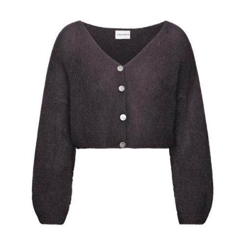 Geknipte Mohair Cardigan Zwart American Dreams , Black , Dames