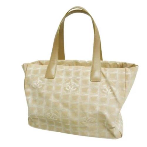 Pre-owned Fabric chanel-bags Chanel Vintage , Beige , Dames