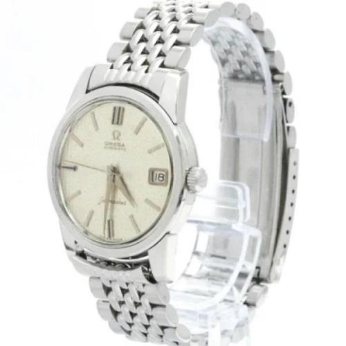 Pre-owned Stainless Steel watches Omega Vintage , White , Heren